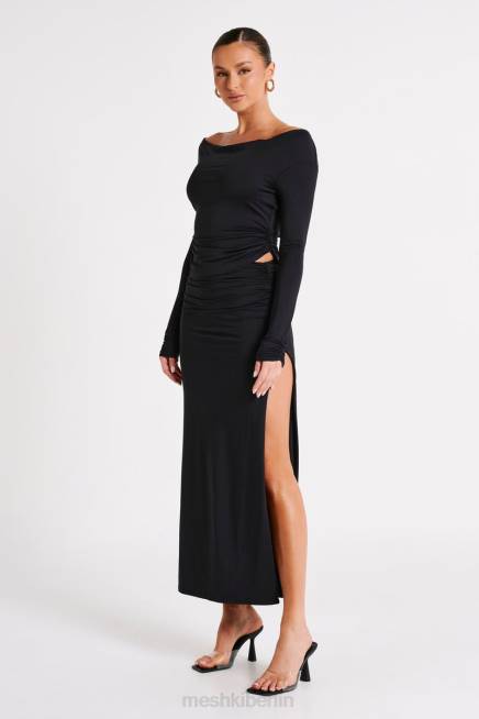 Kleidung Meshki Emma-Langarmoberteil aus recyceltem Nylon Schwarz 2F8B769