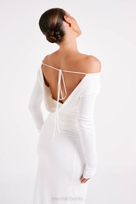 Kleidung Meshki Emma-Langarmoberteil aus recyceltem Nylon Weiß 2F8B751