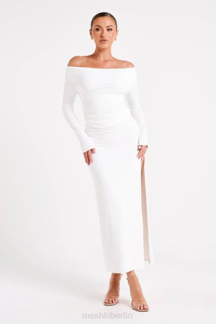 Kleidung Meshki Emma-Langarmoberteil aus recyceltem Nylon Weiß 2F8B751