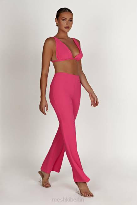 Kleidung Meshki Gänseblümchen-Chiffon-Oberteil Bonbonrosa 2F8B1213