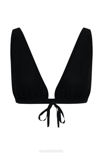 Kleidung Meshki Gänseblümchen-Chiffon-Oberteil Schwarz 2F8B1211