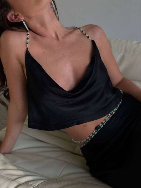 Kleidung Meshki Havva-Diamantoberteil Schwarz 2F8B1042