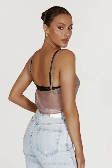Kleidung Meshki Kiana schillerndes Leibchen Taupe 2F8B1027