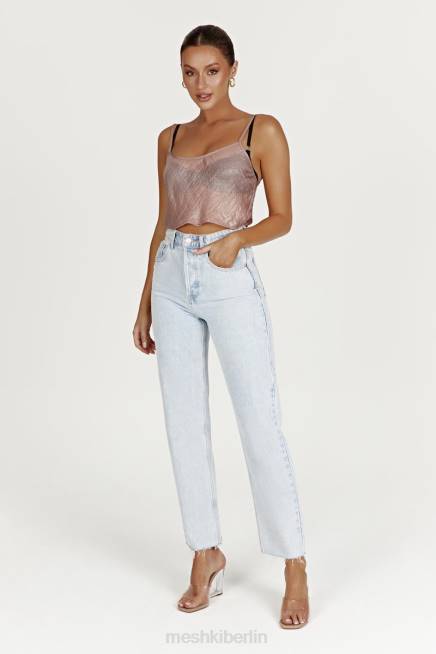 Kleidung Meshki Kiana schillerndes Leibchen Taupe 2F8B1027