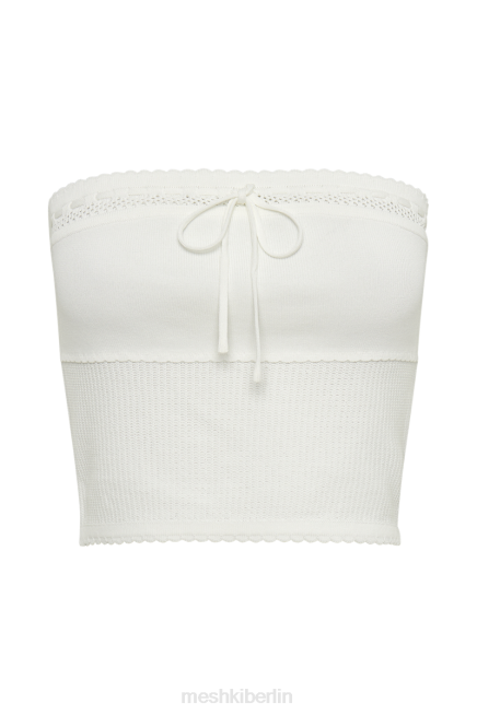 Kleidung Meshki Kyra Waffelstrick-Röhrenoberteil Weiß 2F8B780