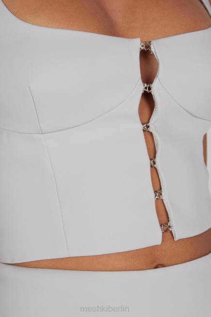 Kleidung Meshki Lainey Haken- und Ösenoberteil grau 2F8B1210