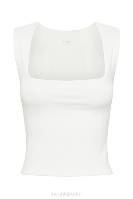 Kleidung Meshki Langes Linley-Oberteil aus recyceltem Nylon Weiß 2F8B773