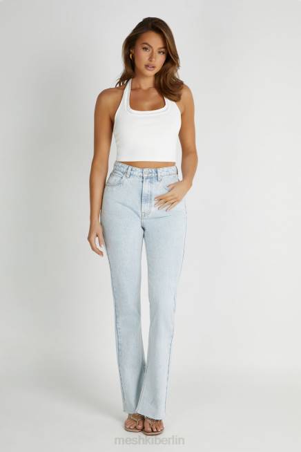 Kleidung Meshki Layla Pointelle-Strickoberteil Weiß 2F8B805