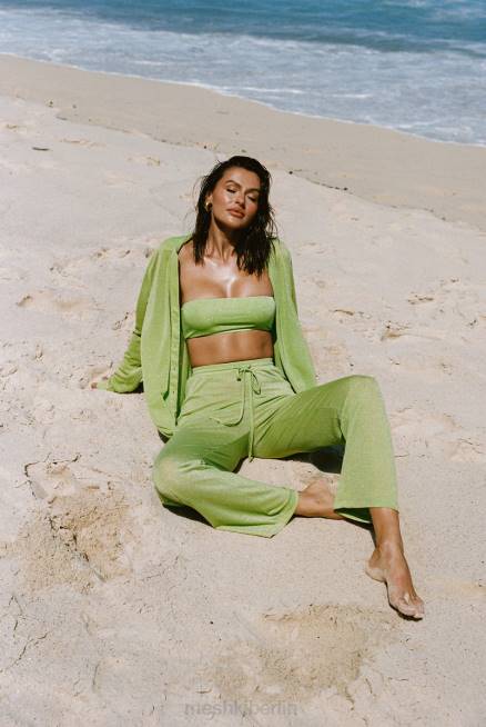 Kleidung Meshki Lucille-Schimmer-Abdeckung oben Limette funkeln 2F8B1100