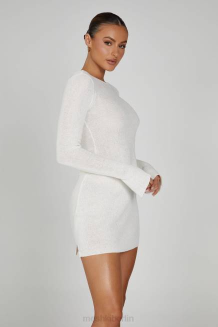 Kleidung Meshki Maribelle-Langarm-Strickoberteil Weiß 2F8B815