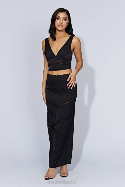 Kleidung Meshki Monet-Spitzenoberteil Schwarz 2F8B987