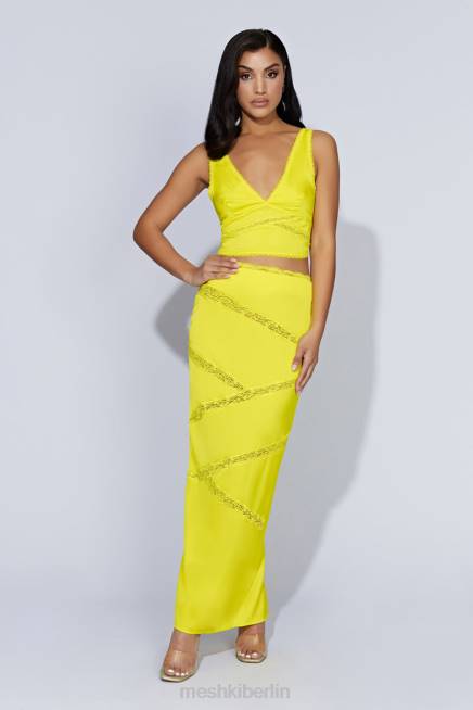 Kleidung Meshki Monet-Spitzenoberteil frisches Grün 2F8B1089