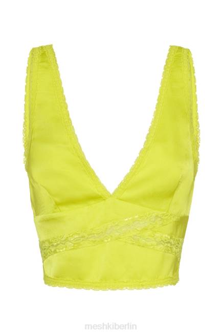 Kleidung Meshki Monet-Spitzenoberteil frisches Grün 2F8B1089