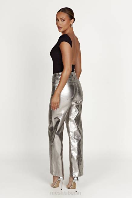 Kleidung Meshki Reyna Longline-Top aus recyceltem Nylon Schwarz 2F8B828