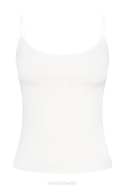 Kleidung Meshki Sabine Long Line rückenfreies Top Knochen 2F8B1087