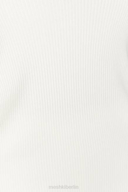 Kleidung Meshki Strick-Tanktop mit Viola-Kragen Weiß 2F8B929