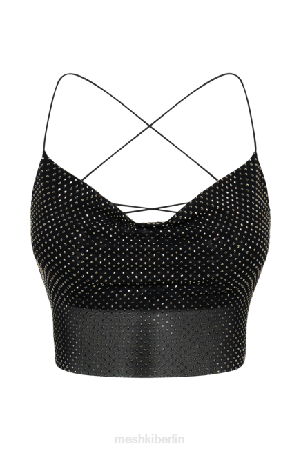 Kleidung Meshki Tamra-Trägeroberteil mit Diamanten Schwarz 2F8B786