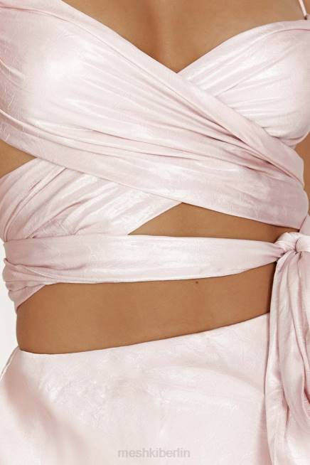 Kleidung Meshki Wickeltop „Georgie“ zum Binden erröten rosa 2F8B958