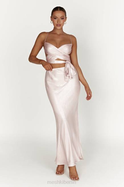 Kleidung Meshki Wickeltop „Georgie“ zum Binden erröten rosa 2F8B958