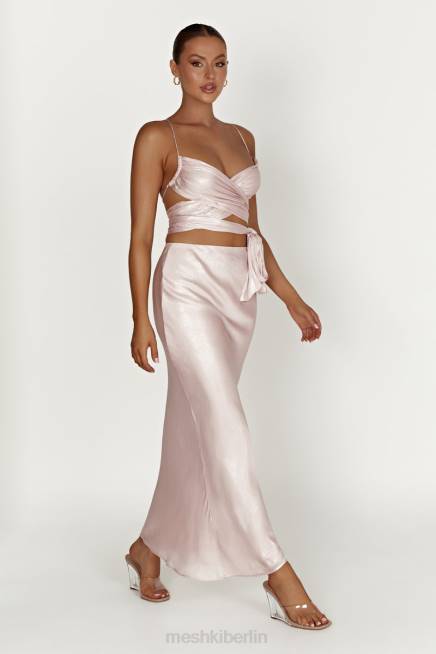 Kleidung Meshki Wickeltop „Georgie“ zum Binden erröten rosa 2F8B958