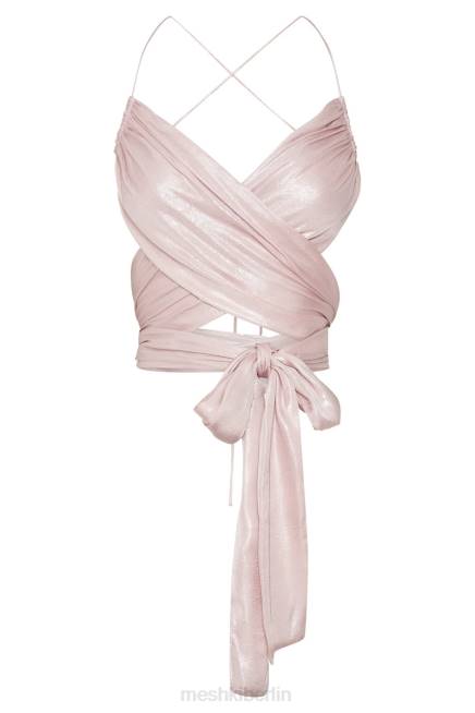 Kleidung Meshki Wickeltop „Georgie“ zum Binden erröten rosa 2F8B958