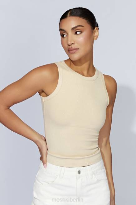 Kleidung Meshki Zanna geripptes Tanktop Creme 2F8B1069