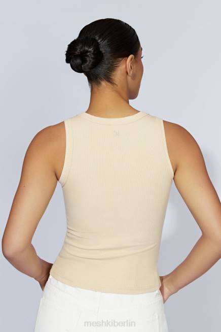 Kleidung Meshki Zanna geripptes Tanktop Creme 2F8B1069