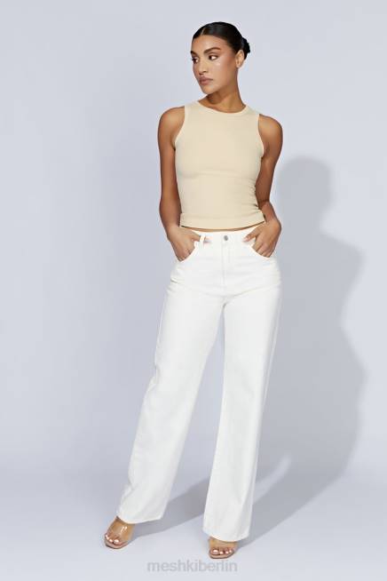 Kleidung Meshki Zanna geripptes Tanktop Creme 2F8B1069