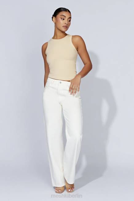 Kleidung Meshki Zanna geripptes Tanktop Creme 2F8B1069