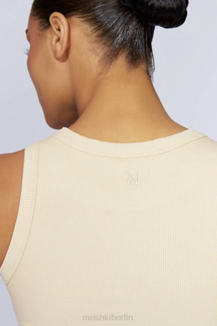 Kleidung Meshki Zanna geripptes Tanktop Creme 2F8B1069