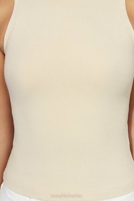 Kleidung Meshki Zanna geripptes Tanktop Creme 2F8B1069