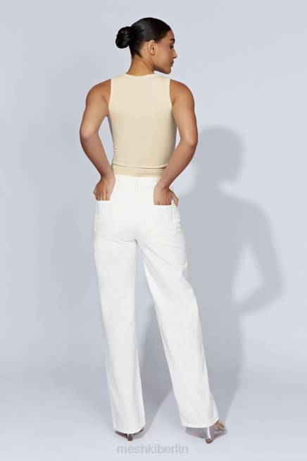 Kleidung Meshki Zanna geripptes Tanktop Creme 2F8B1069