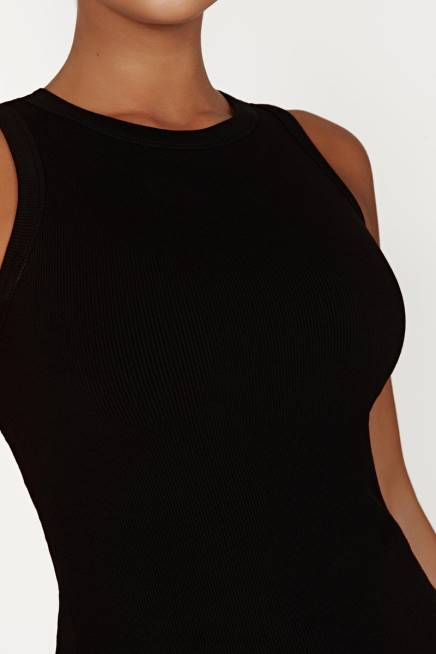 Kleidung Meshki Zanna geripptes Tanktop Schwarz 2F8B908