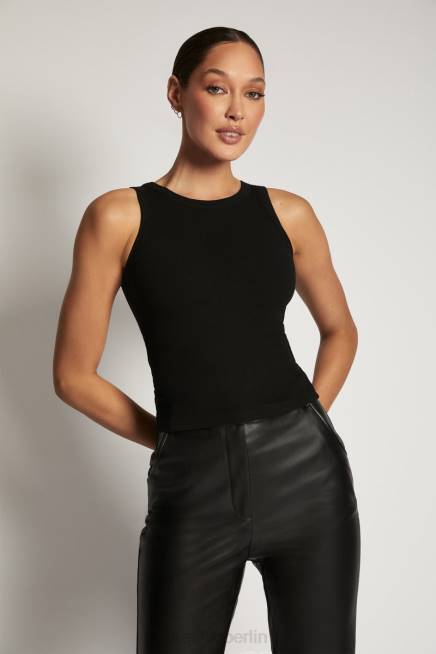 Kleidung Meshki Zanna geripptes Tanktop Schwarz 2F8B908
