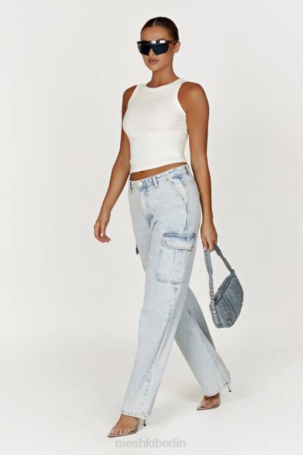 Kleidung Meshki Zanna geripptes Tanktop Weiß 2F8B863