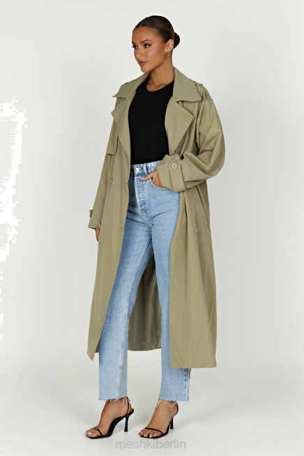 Kleidung Meshki Andreas übergroßer Trenchcoat Olive 2F8B1640