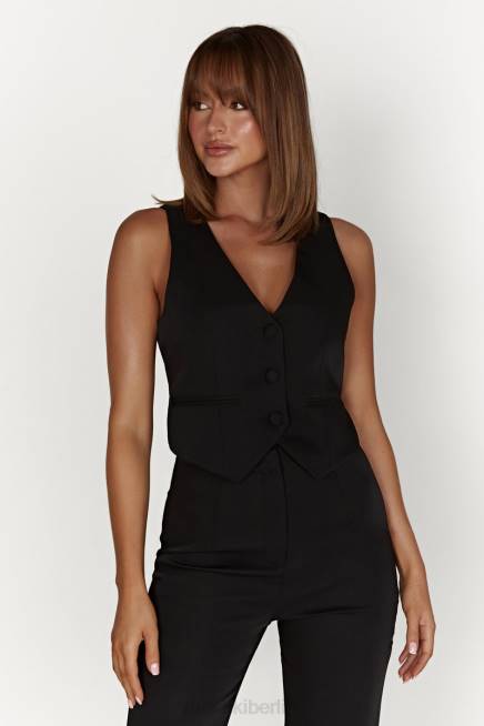 Kleidung Meshki Blair Krepp-Taillenmantel Schwarz 2F8B878