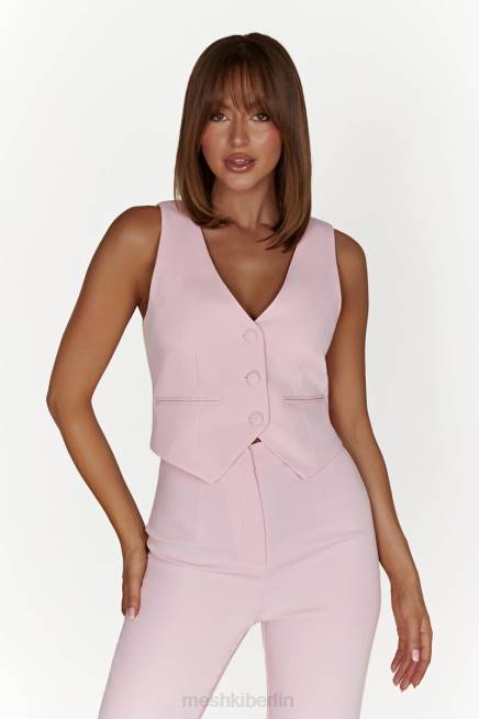 Kleidung Meshki Blair Krepp-Taillenmantel erröten rosa 2F8B956