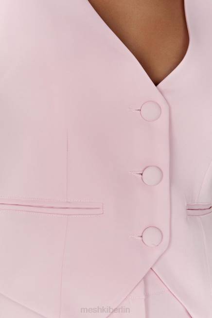 Kleidung Meshki Blair Krepp-Taillenmantel erröten rosa 2F8B956