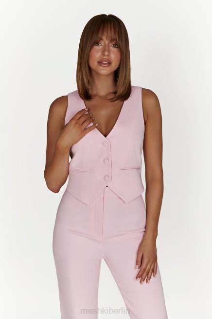 Kleidung Meshki Blair Krepp-Taillenmantel erröten rosa 2F8B956