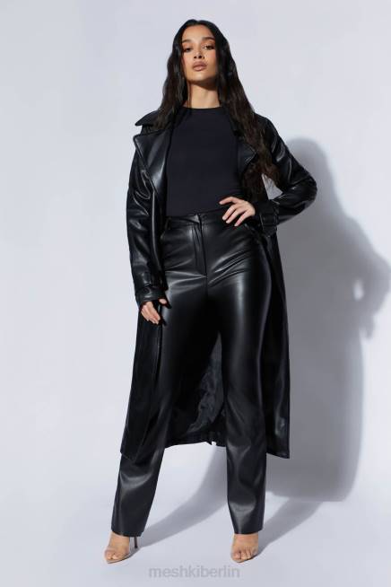 Kleidung Meshki Isla Pu-Graben Schwarz 2F8B1638