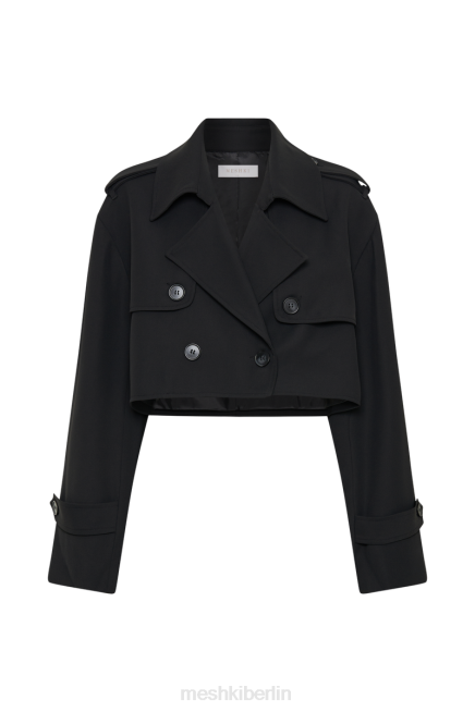 Kleidung Meshki Kurzer Trenchcoat von Palmer Schwarz 2F8B1629