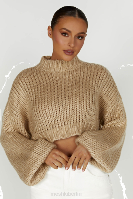 Kleidung Meshki Grobstrickpullover von Delphine Taupe 2F8B1642