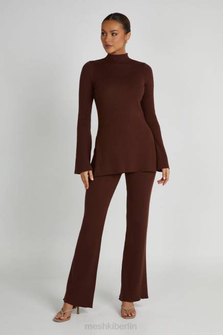 Kleidung Meshki Jovie übergroßer Strickpullover Haselnuss 2F8B823