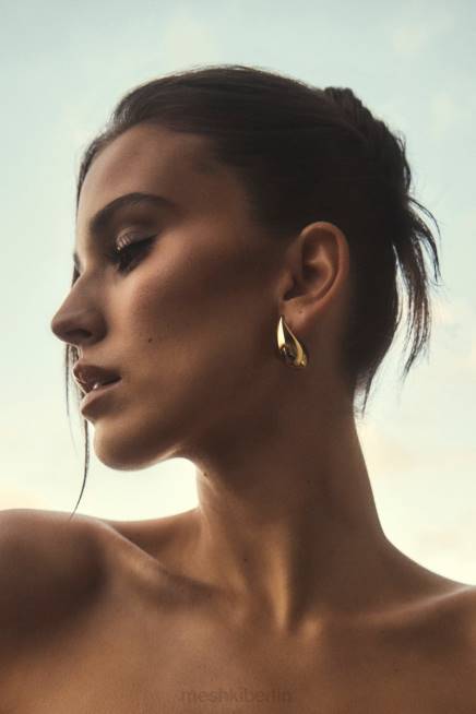 Zubehör Meshki Zadie Doppelte Tropfenohrringe Gold 2F8B1668